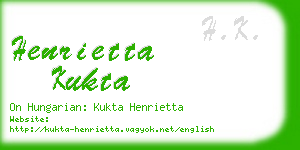 henrietta kukta business card